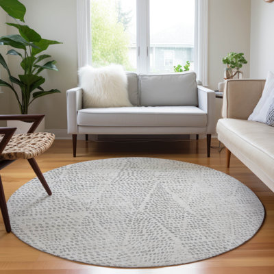Jurnee Washable Geometric Indoor / Outdoor Rug