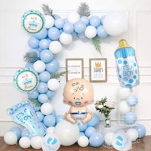 MMTX Baby Shower Party Balloon Decoration, Baby Shower Girl Birth Pink  Balloon Arch Decoration, It's a Girl Balloon Baby Shower Banner for Baby  Girl Baptism Gender Reveal Party 