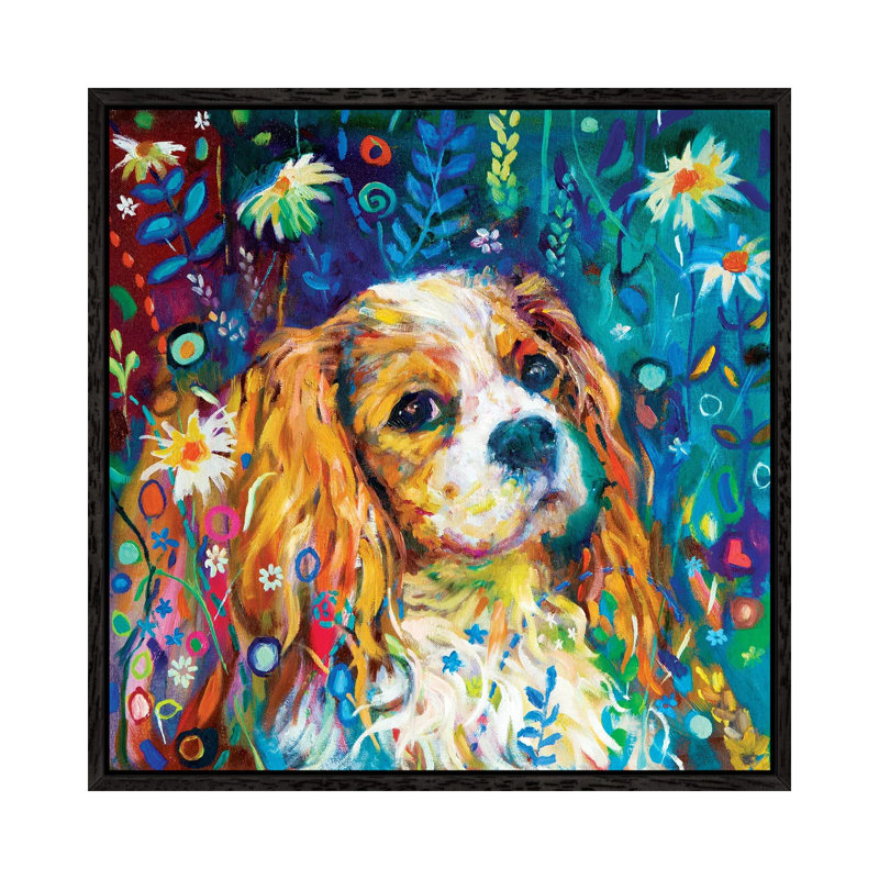 Cavalier 1 Piece Painting on Canvas, 66.04 cm H x 66.04 cm W, Black Framed