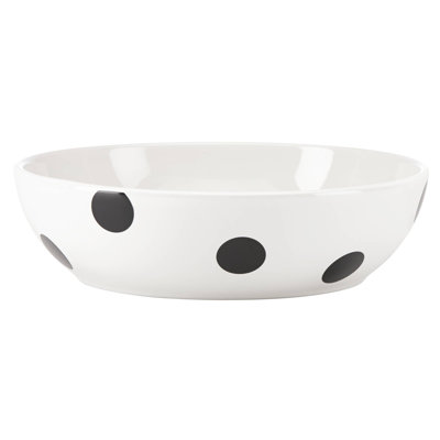 Deco Dot Stoneware Pasta Bowl