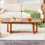 Table basse rectangulaire en bois massif imitation rotin imitation bois de style chinois pour petits salons de famille