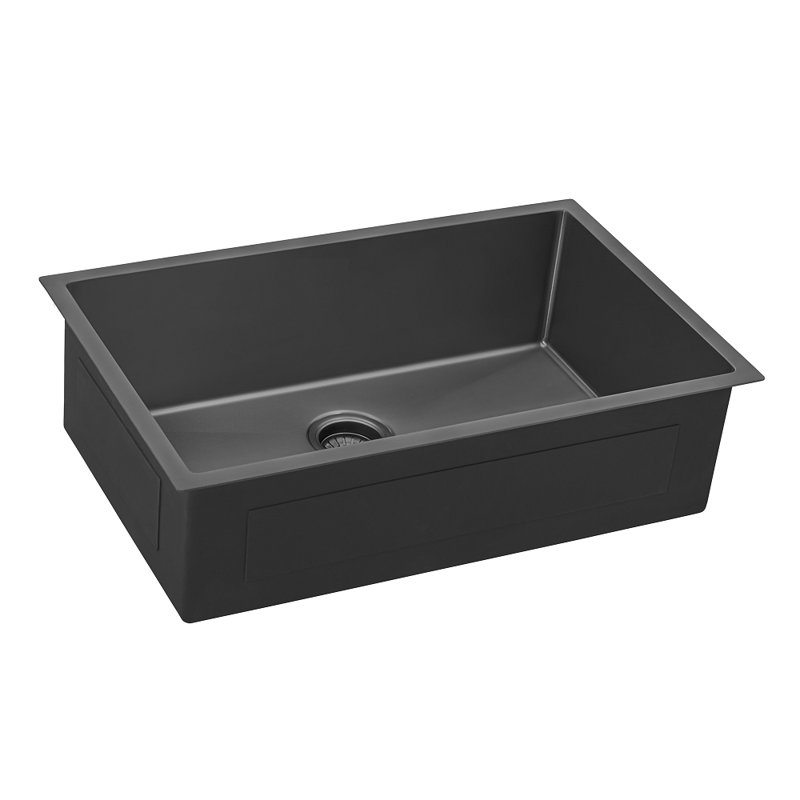 27" L x 18" W Undermount Kitchen Sink With Basket Strainer