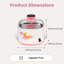 Modern 71Oz Moonlight Wireless Smart Water Fountain – Boost Hydration For Both Small And Large Cats