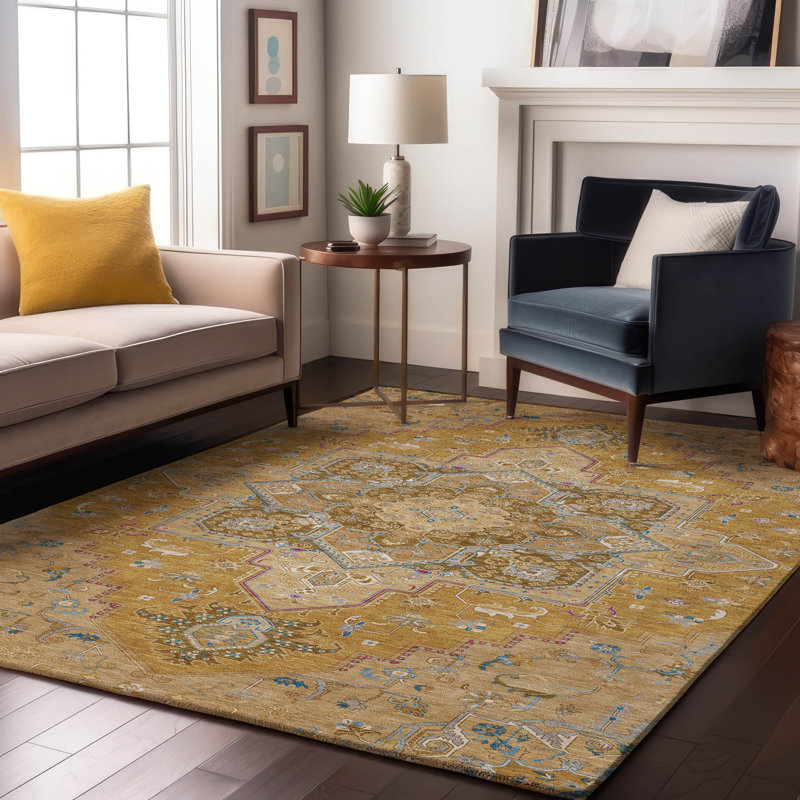 Premium Machine Washable Cossette AMF1036 Oriental Rug, Rectangle 10 pi x 14 pi