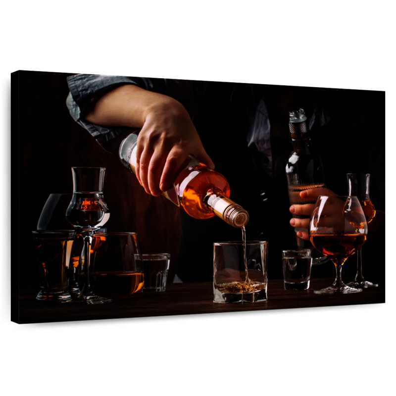 Yarlin Bartender Pouring Drinks, 16" H x 24" W