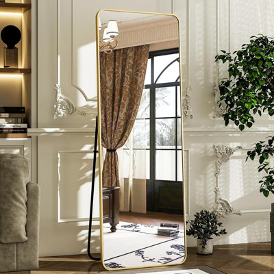 Shatterproof Aluminum Framed Rectangle Full Length Mirror - Basics by Wayfair™