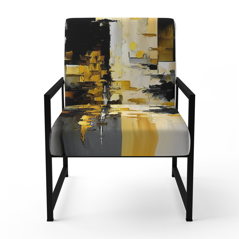 Chaise rembourrée Daidone, Noir, noir, noir, noir