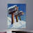 Mailboxes in Snow by Miriam Tana Hoban Phillips Print on Wrapped Canvas-15880792