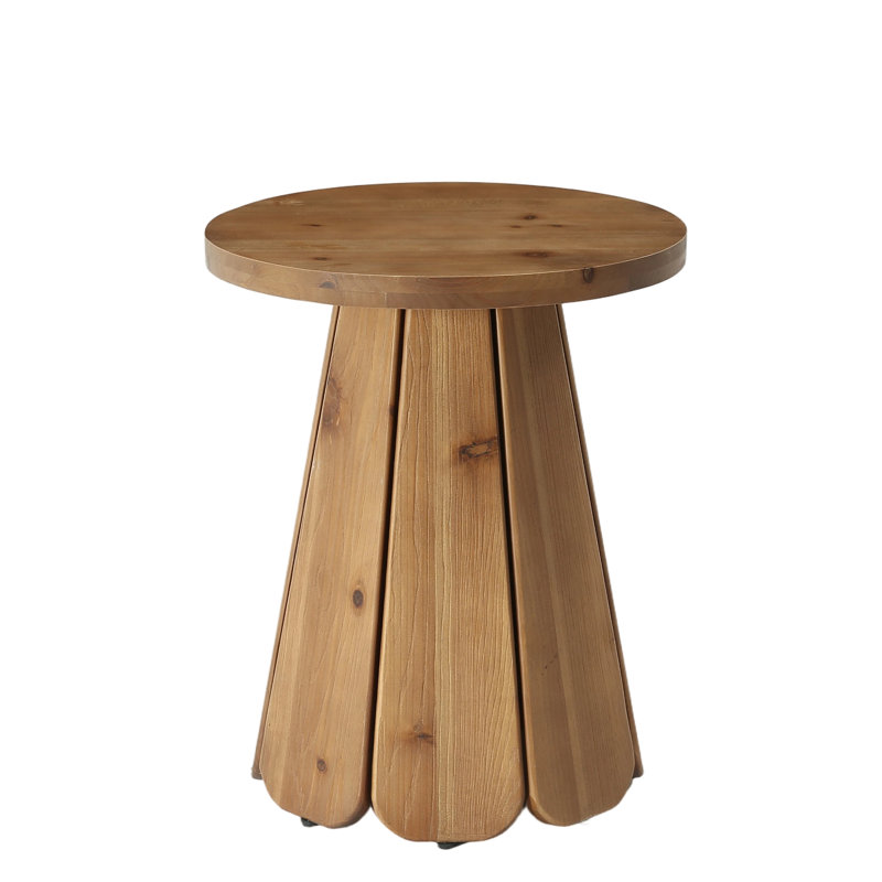 Pedestal End Table, Set of 2