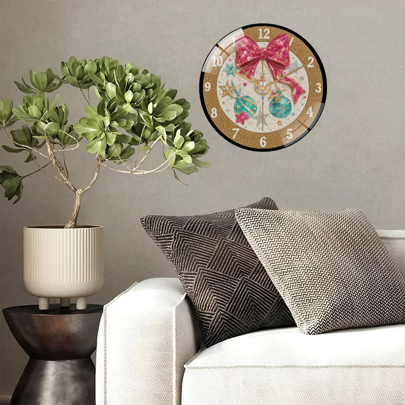 Horloge murale de Noël 12 po