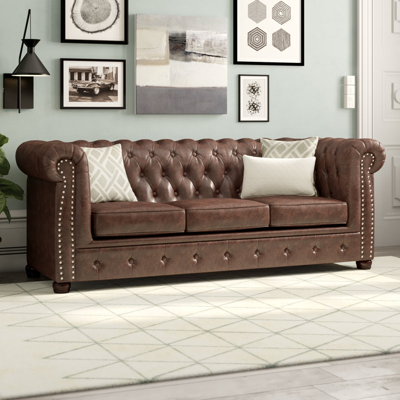 Batch Faux Leather Sofa