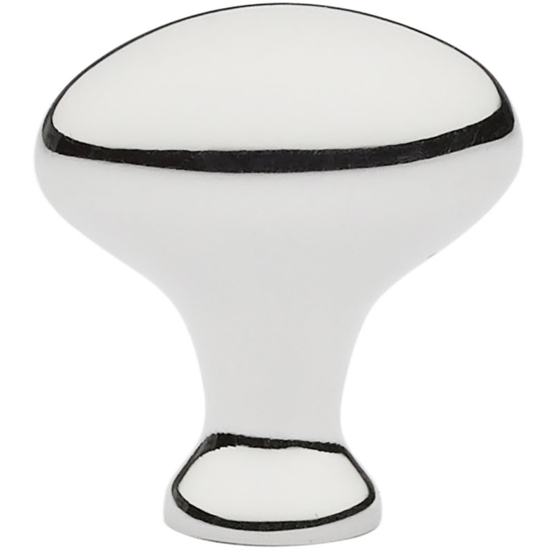 Egg Cabinet Knob, Polished Nickel, 1.25" H x 0.75" W x 1.25" D