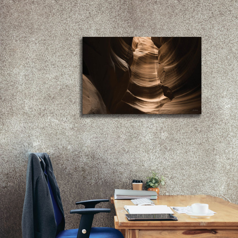 Art mural sur toile canyon abstrait 6 'par Lori Deiter, H 26 po x l 40 po