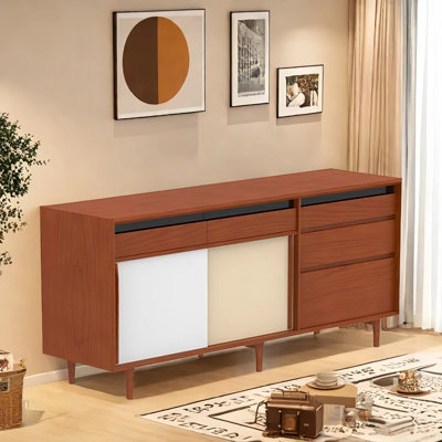 Buffet antique en bois massif