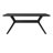 Muhsina Cross Leg Rectangular Dining Table-786504166-804823994