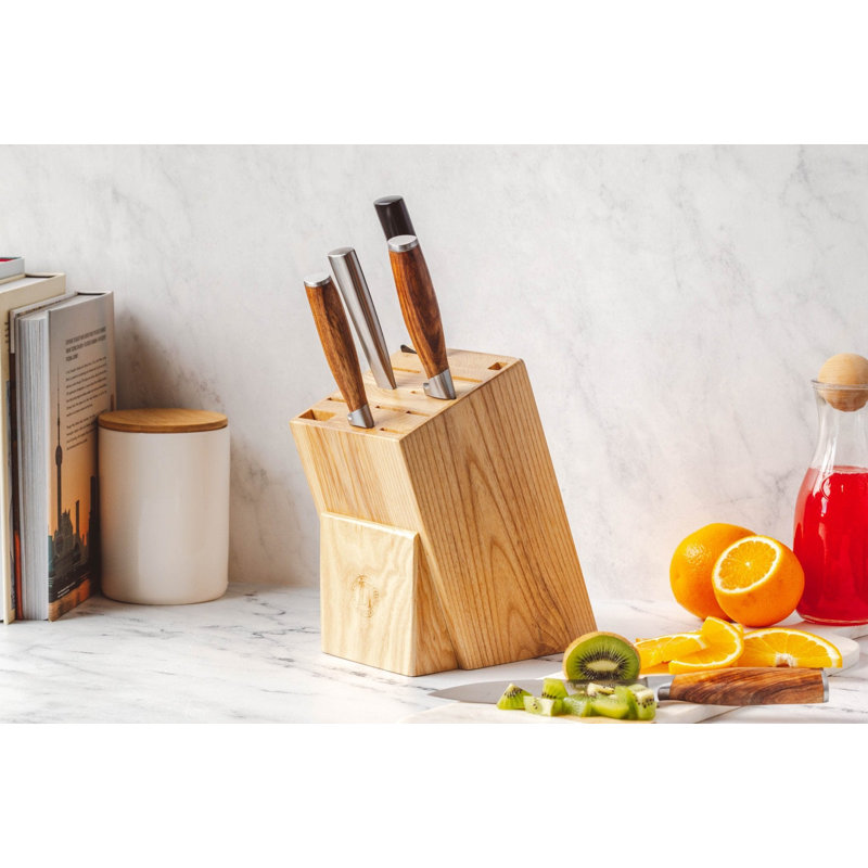 Schmidt Brothers™ Cutlery Natural Hometown Knife Block