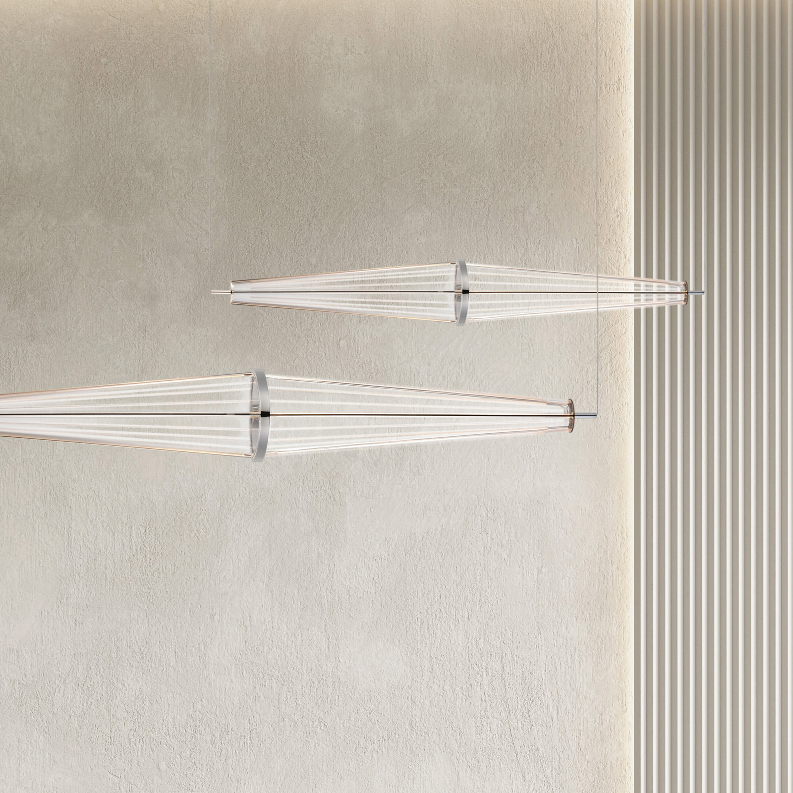 Alic Dimmable Stainless Steel 3 - Light Pendant, 5.25" H x 35.5" W x 5.25" D