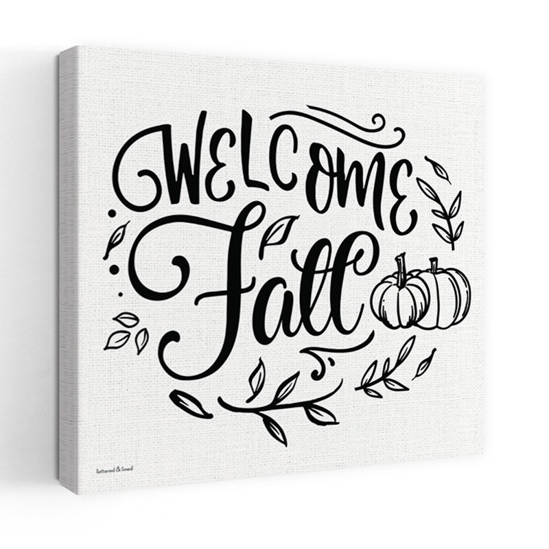 «Welcome Fall», art abstrait moderne d'automne, H 24 po x l 24 po