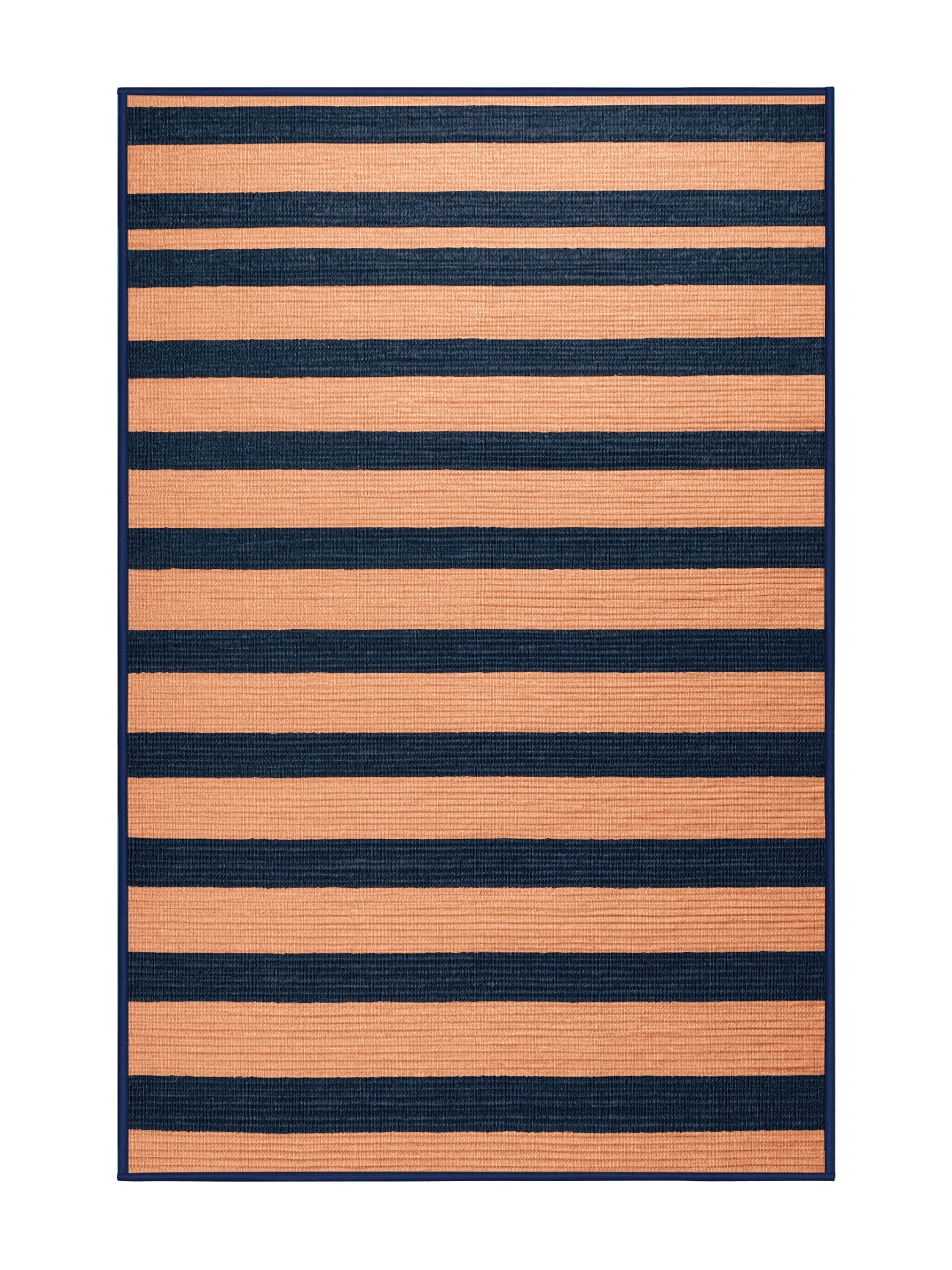 Horizontal Shape Rug Hokku Designs Machine Washable Horizontal Stripes Gray Area Rug | Wayfair