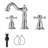 Widespread Bathroom Sink Faucet With Drain Assemly-110224024