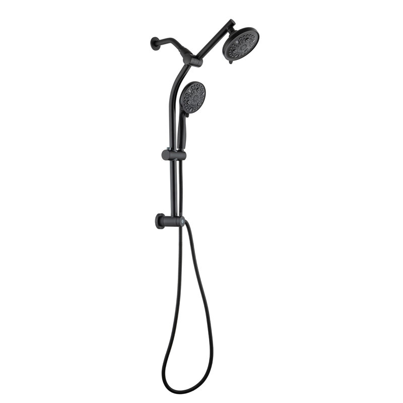 Système de douche complet, Noir mat