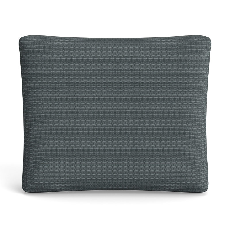 Pavilion Lumbar Pillow Cover & Insert, 25"H x 36"W, Frost