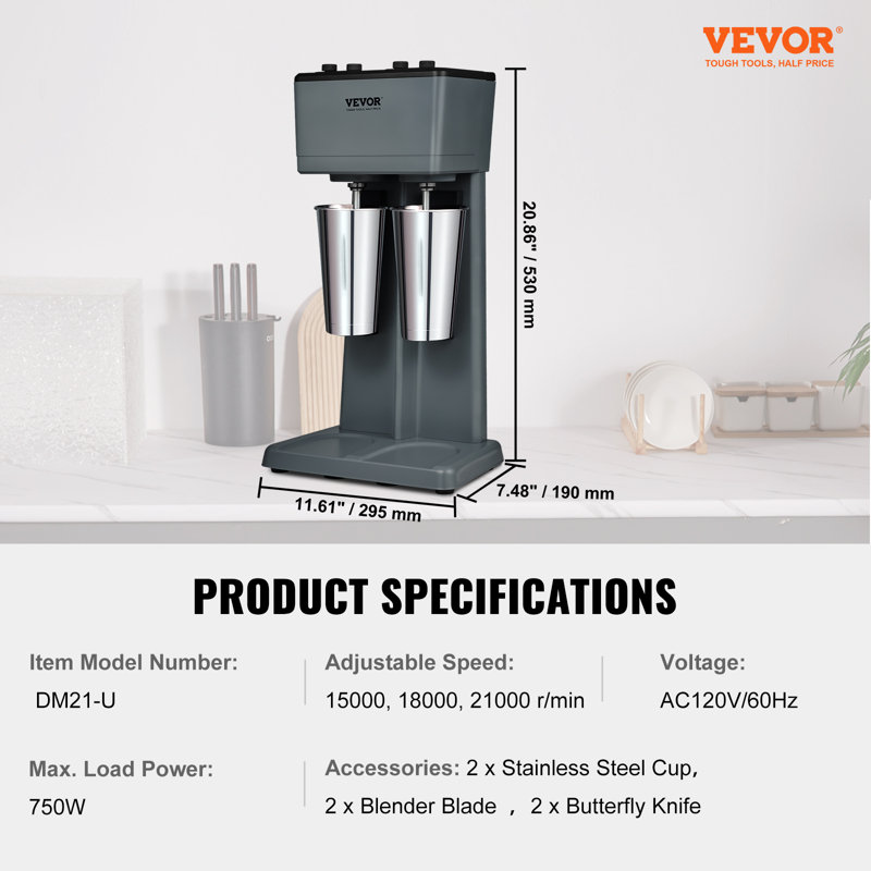 Cafetière à 3 vitesses VEVOR