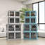 32 bacs de rangement empilables avec couvercles, 3 ensembles de rangement pliables et rangement