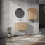Meuble-lavabo mural sophistiqué avec rangement spacieux et design moderne