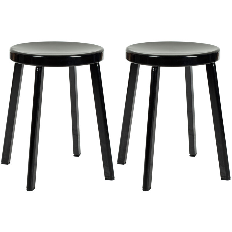 Tabouret de bar 17,7 po Liborius, Noir