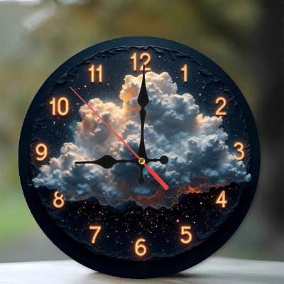 Clouds Wall Clock