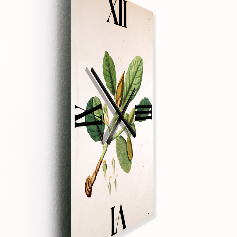 Horloge murale rétro «London Plants I», Grand
