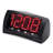 Triad Modern & Contemporary Digital Electric Tabletop Clock with Alarm in Black