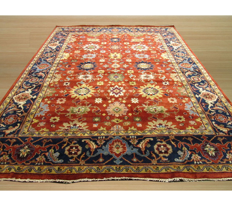 Tapis oriental traditionnel en laine noué à la main Van Rust, Tapis de couloir 2 pi 6 po x 12 pi