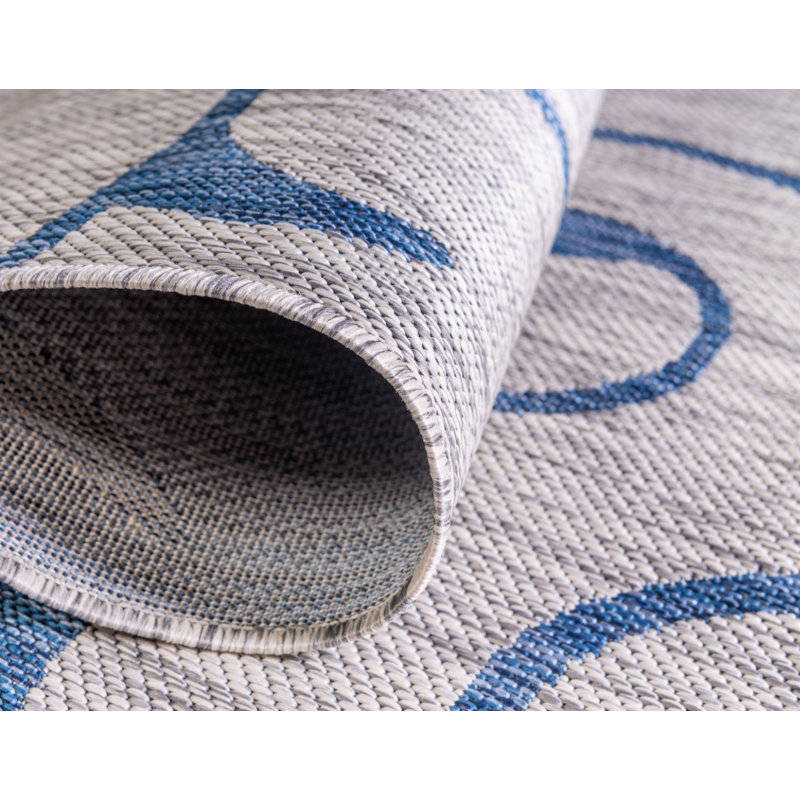 Coyer Floral Indoor / Outdoor Rug, Rectangle 9' x 12'2"