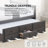 Jeany Kids Twin Over Full Bunk Bed with Trundle with Drawers-108685738