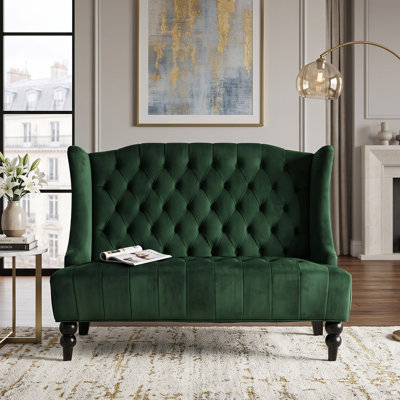 Modern Chenille Upholstered Sofa Loveseat