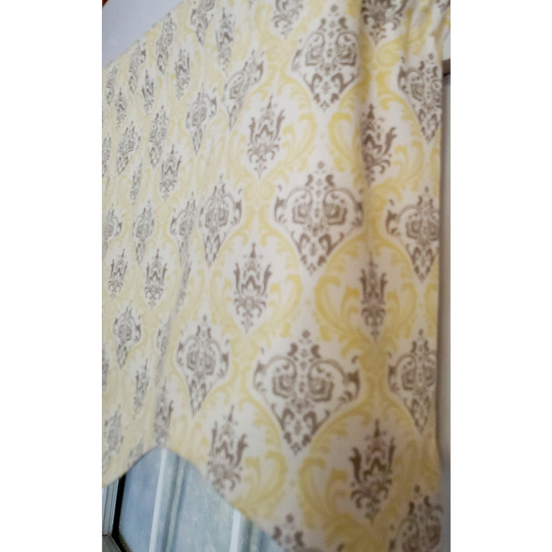 Damask Pointed Window Valance