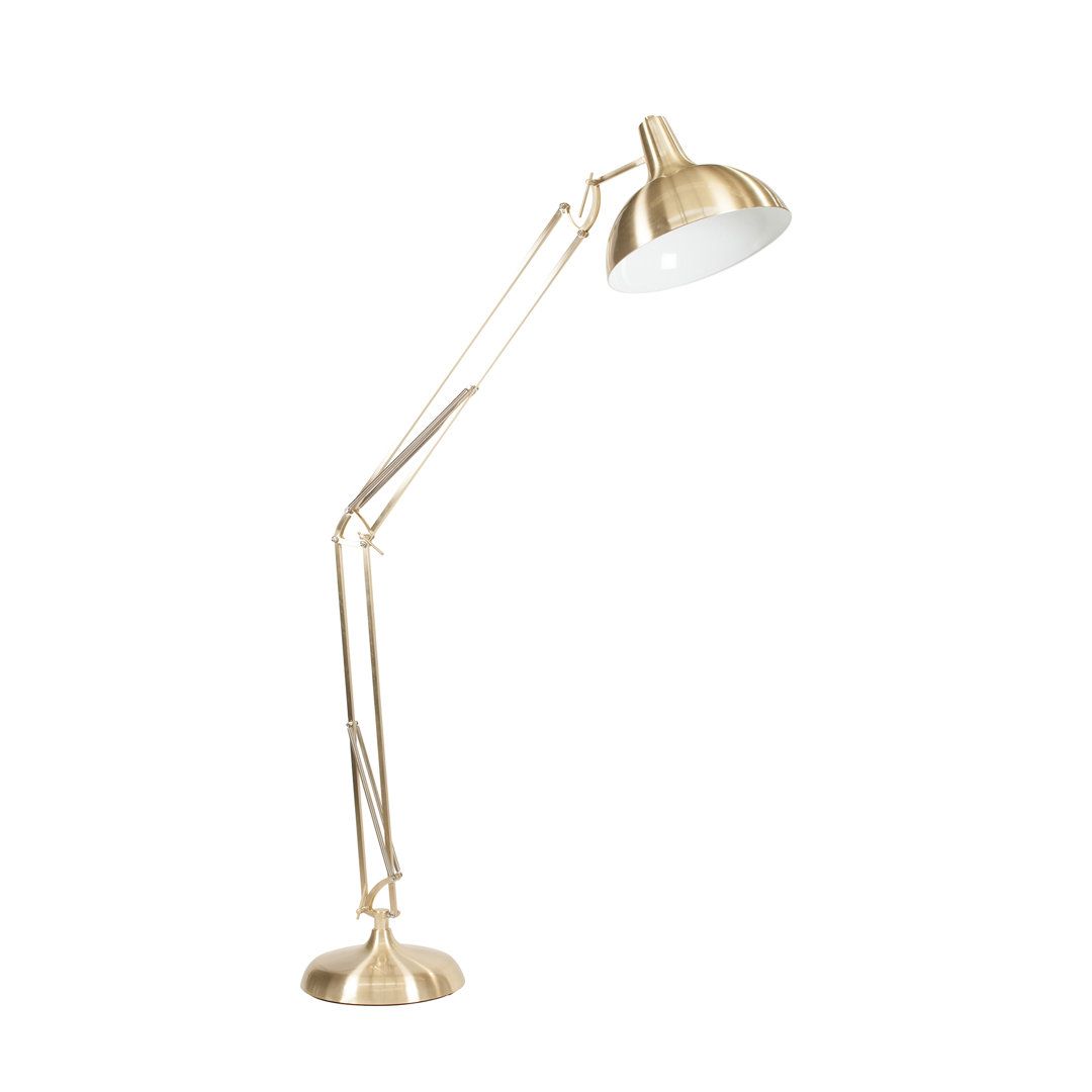 Iwamoto 180cm Brushed Task Floor Lamp