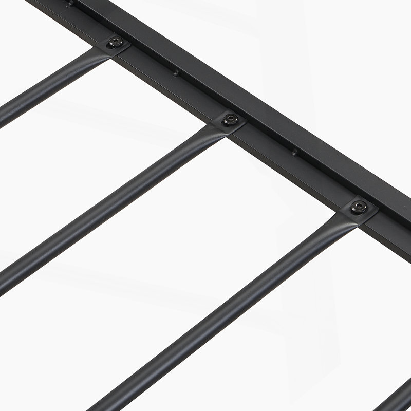 Base de lit plateforme avec tête de lit tapissier et USB