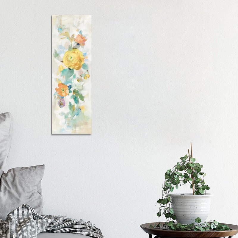 Natural Blooming Splendor III By Danhui Nai - Wrapped Canvas Panoramic Painting by Danhui Nai - Wrapped Canvas Panoramic Painting