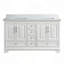 Meuble-lavabo double 60 po avec pierre artificielle