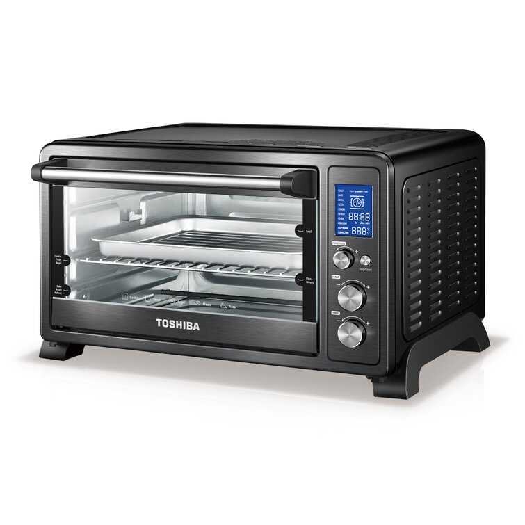 TOSHIBA AC25CEW-SS Large 6-Slice Convection Toaster Oven