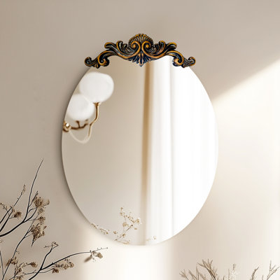 Miroir mural ovale