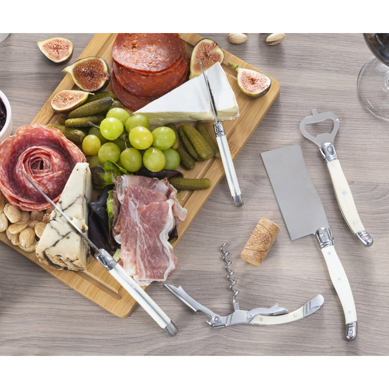 Ensemble de 5 couteaux à fromage avec poignées ivoire French Home Laguiole Essential French Home