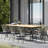 Kiera 8 Seat Rectangular Dining Set in Khaki