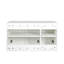 Buffet empilable mural, P 15,75 po x l 35,43 po x H 19,69 po, blanc