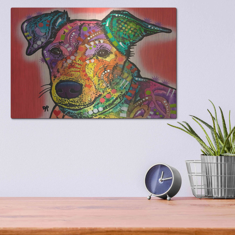 «Charley» par Dean Russo - reproduction d'art sur métal sans cadre, L 16 po x H 12 po