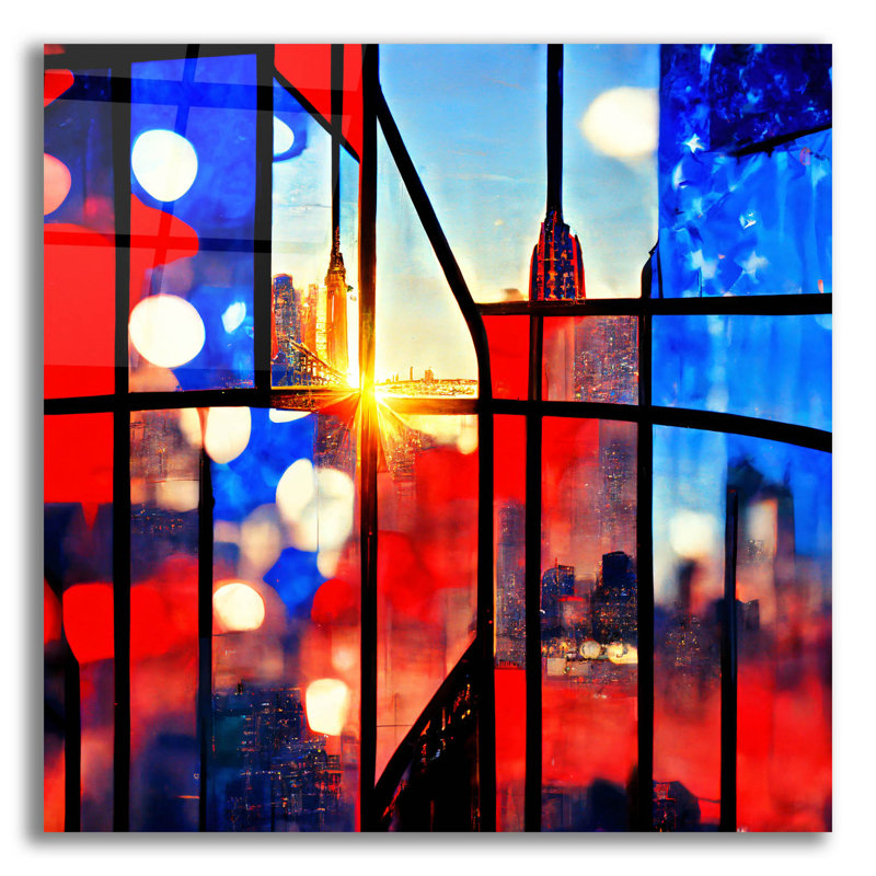"New York 6" par Ray Heere, H 12 po x l 12 po x P 0,13 po