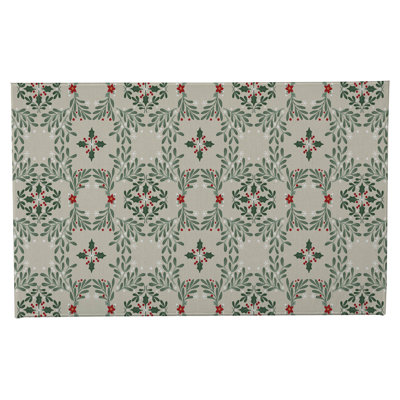 Winter Mistletoe Holiday Bath Mat